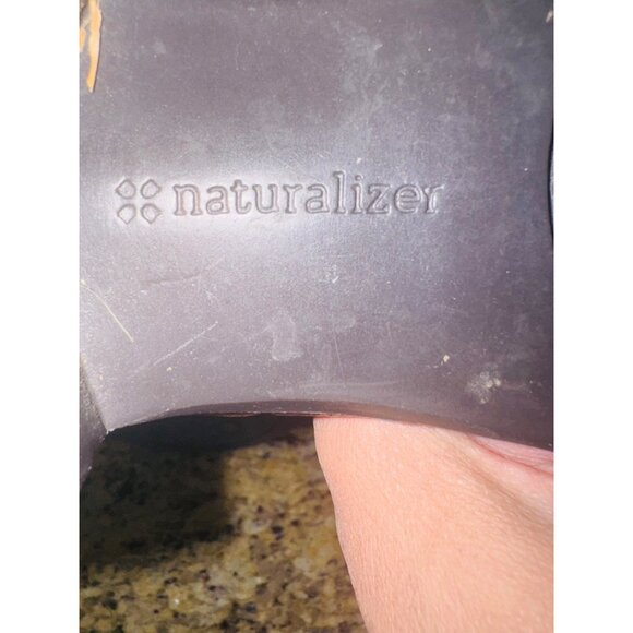 Naturalizer Brown Leather Knee-High Riding Boots 7 Wide Calf N5 Comfort Preppy - Picture 6 of 16